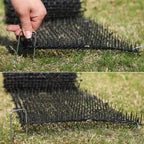 Hmdivor outdoor cat deterrent mat being cut to size
