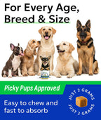 Bark and Spark anti anxiety chewable supplements for small and large dogs