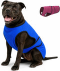 Dogzstuff dog cooling vest front view dark blue