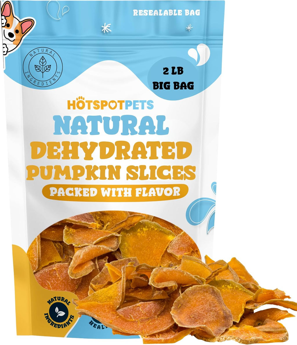 Dehydrated Natural Pumpkin Slices for Dogs- Crunchy Treats- 1lb Stay Fresh Resealable Bag, All-Natural- High Protein, Great For Sensitive Stomachs, Low Fat, A Healthy Rawhide Alternative for All Dogs - Image 10