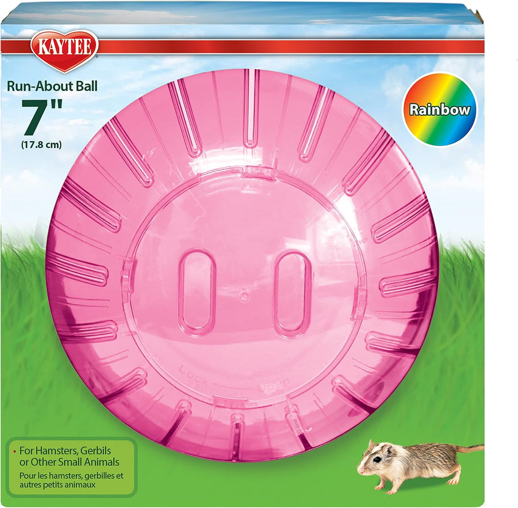 Transparent fitness ball for mice interior ribs