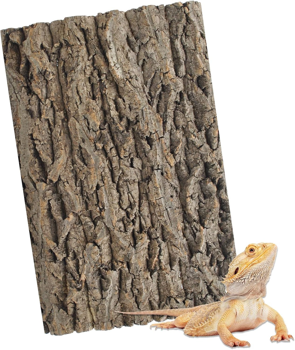 PINVNBY Reptile Terrarium Cork Background, Bearded Dragon Tank Bark Backdrop Wall Decor with Artificial Moss for Gecko Lizard Tortoise Frog Chameleon(4 Pack) - Image 11