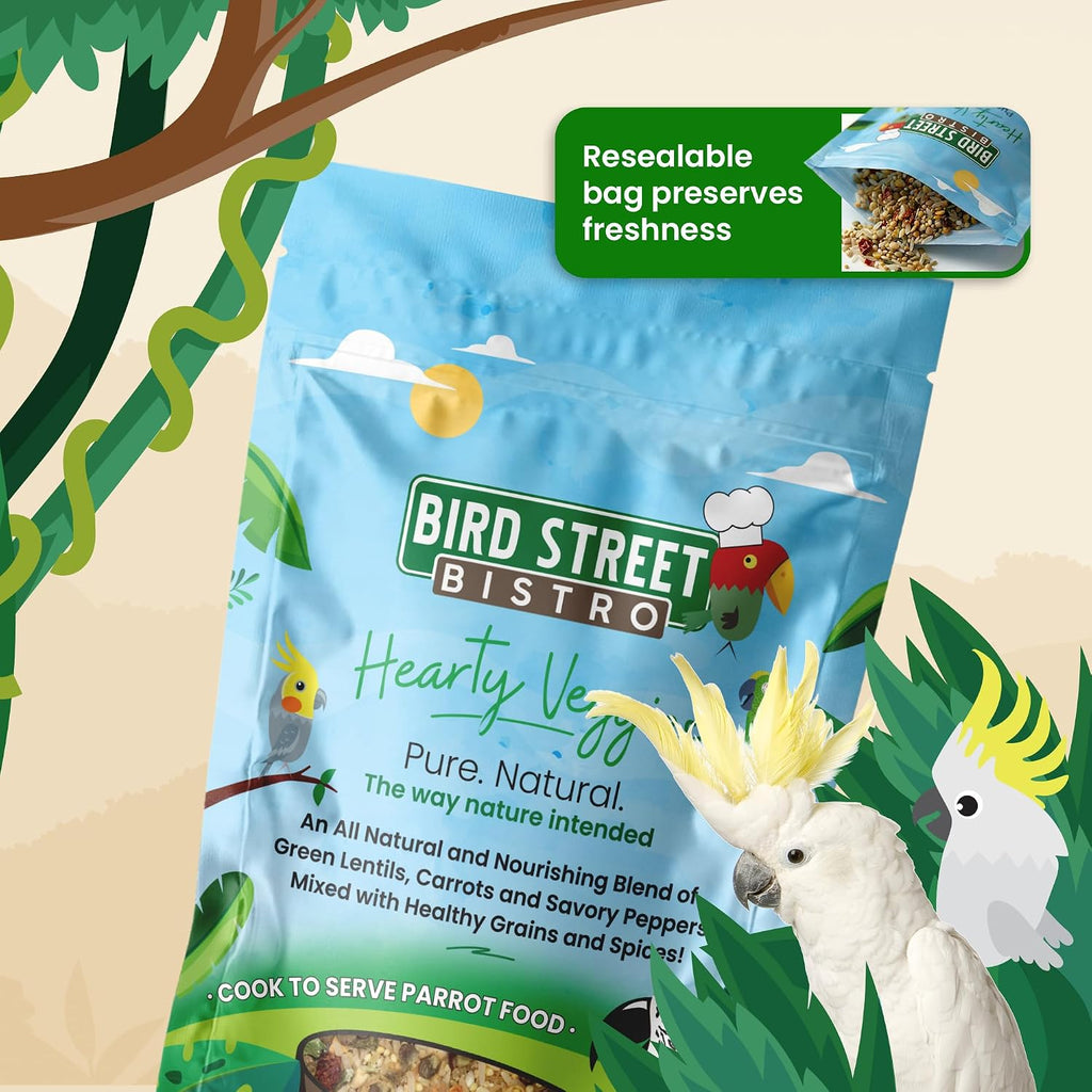 Side profile of Bird Street Bistro Hearty Veggies package