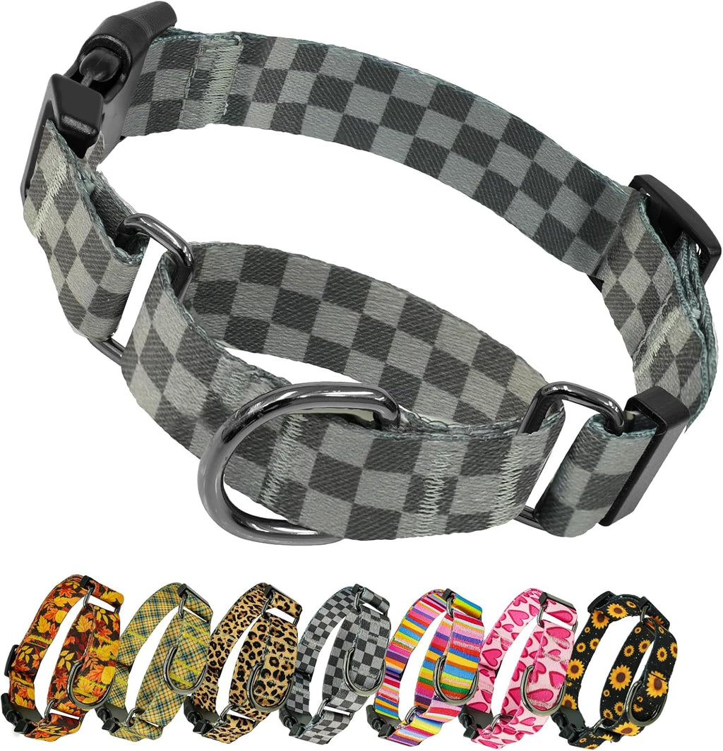 Kazazoo Martingale Collar for Dogs with Quick Release Buckle Adjustable Soft Durable Dog Collar for Medium Dogs No Pull Training Dog Collars-Black Sunflower M - Image 14