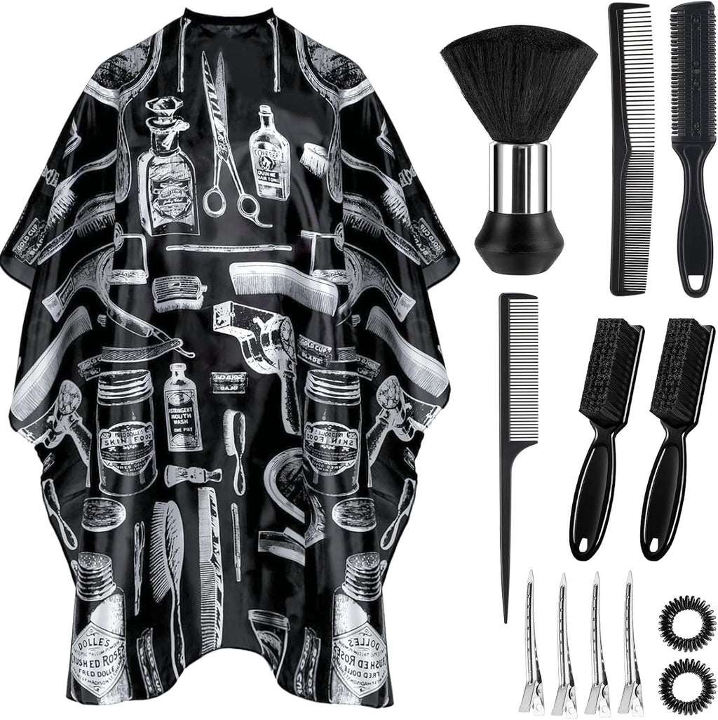 JZko professional barber cape set front view
