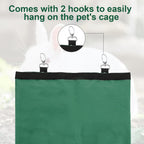 2 Pcs Rabbit Hay Feeder,Guinea Pig Hay Feeder,13x10.8 Inch Guinea Pig Bag,Small Animal Feeding Bag for Rabbits, Hamsters, Hedgehogs(3 Holes,Green) - Image 5