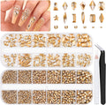 Belleboost gold nail rhinestones kit front view