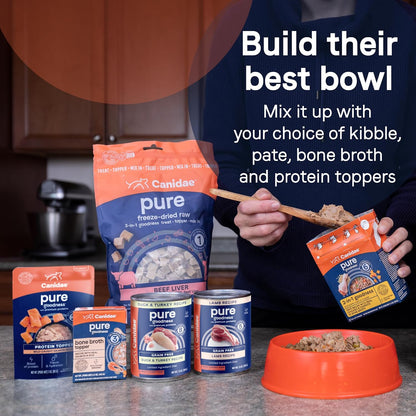 Nutrient dense hypoallergenic wet dog food add in case layout