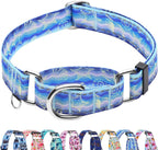 Reflective Martingale Collar for Dogs Nylon Training Collar with No Buckle Cute Floral No Pull Dog Collar for Medium DogsYellow FlowerM - Image 14