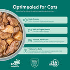Optimeal premium high protein adult wet cat food chicken and turkey formula.