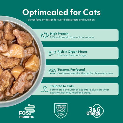 Imported European recipe wet cat food variety pack for adult cats