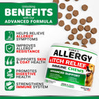 Yumas anti itch chewables container showing 170 chicken flavored treats for dogs