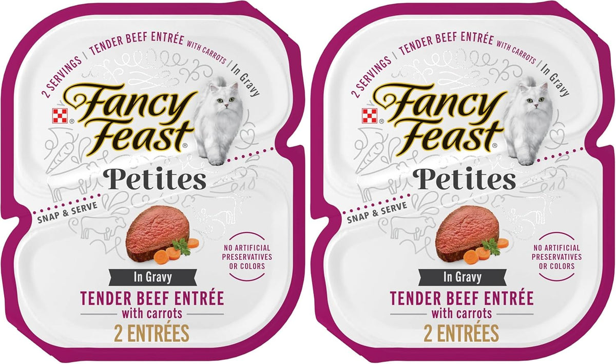 Purina Fancy Feast Petites Tender Beef Entree With Carrots in Gravy Gourmet Wet Cat Food - (Pack of 12) 2.8 oz. Tubs - Image 12