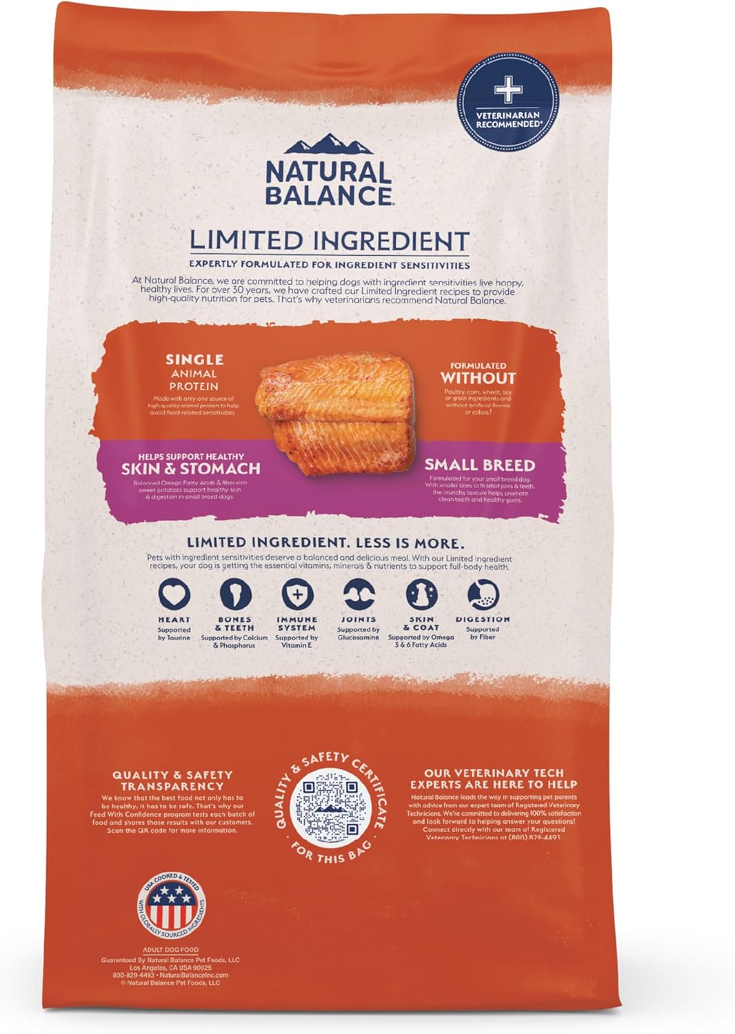 Natural Balance Limited Ingredient Adult Dry Dog Food - Balanced Nutrition for Small Breeds - Grain-Free, Soy-Free Recipe - Limited Ingredient Formula - 4 lb - Reserve Sweet Potato & Bison Recipe - Image 10