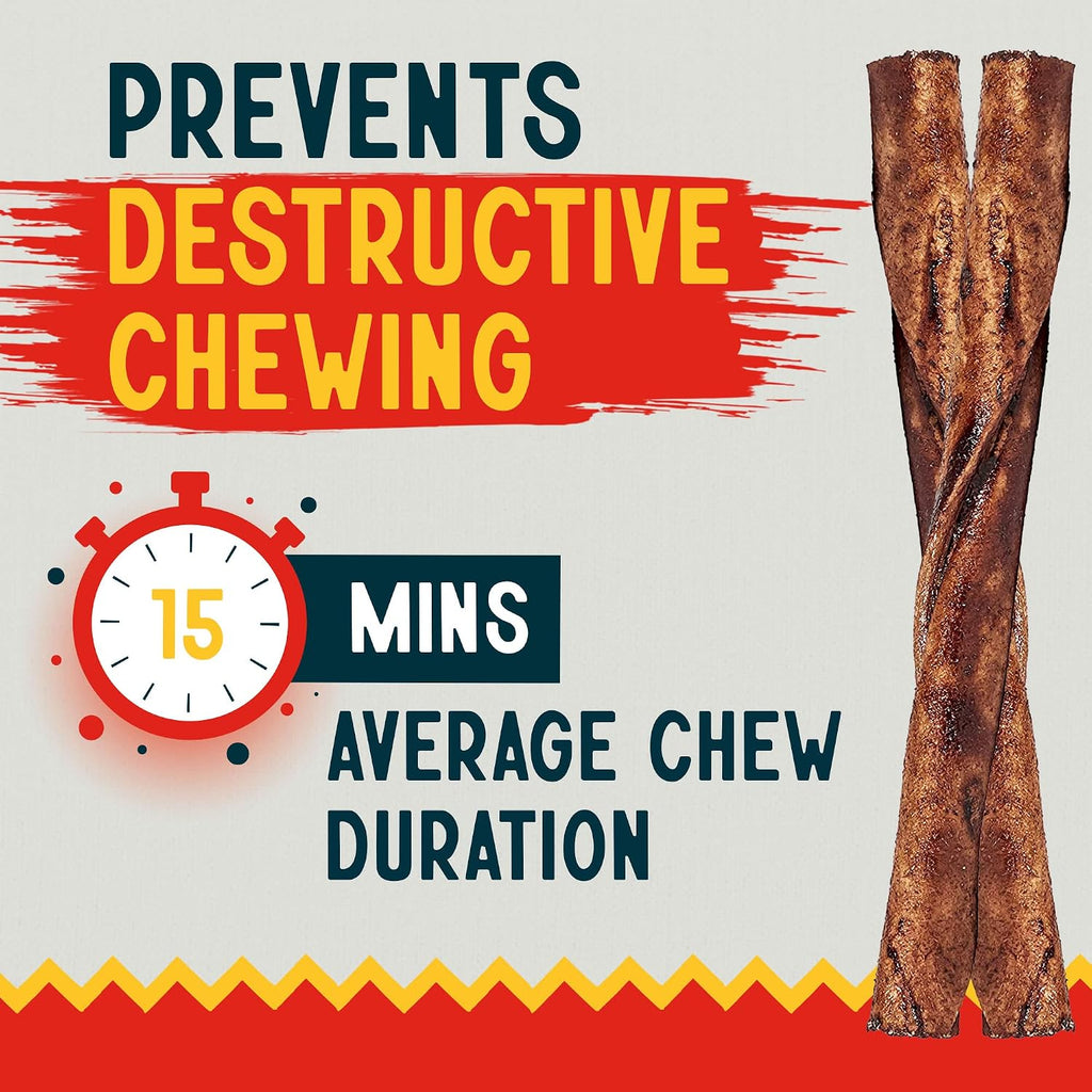 Canine Chews beef flavored rawhide sticks for puppies