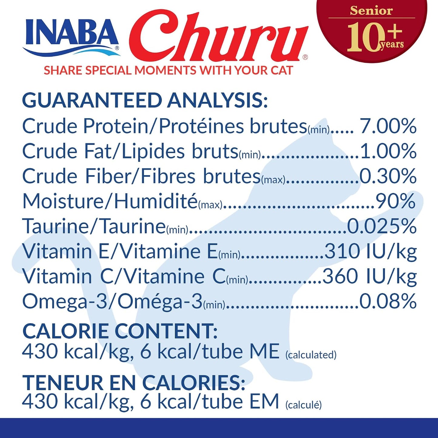 Creamy texture of Inaba Churu senior cat treat on a spoon