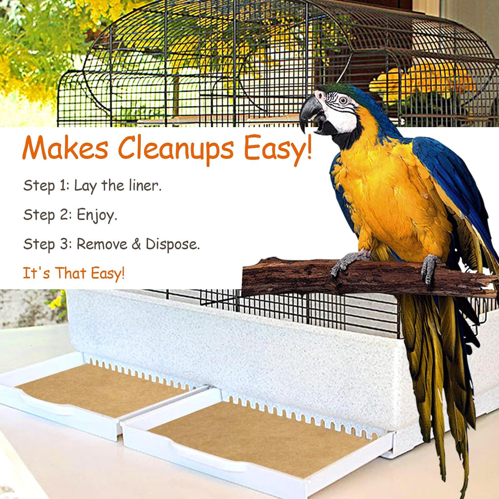 Ovesd 30-pack bird aviary cleaning supplies stacked together