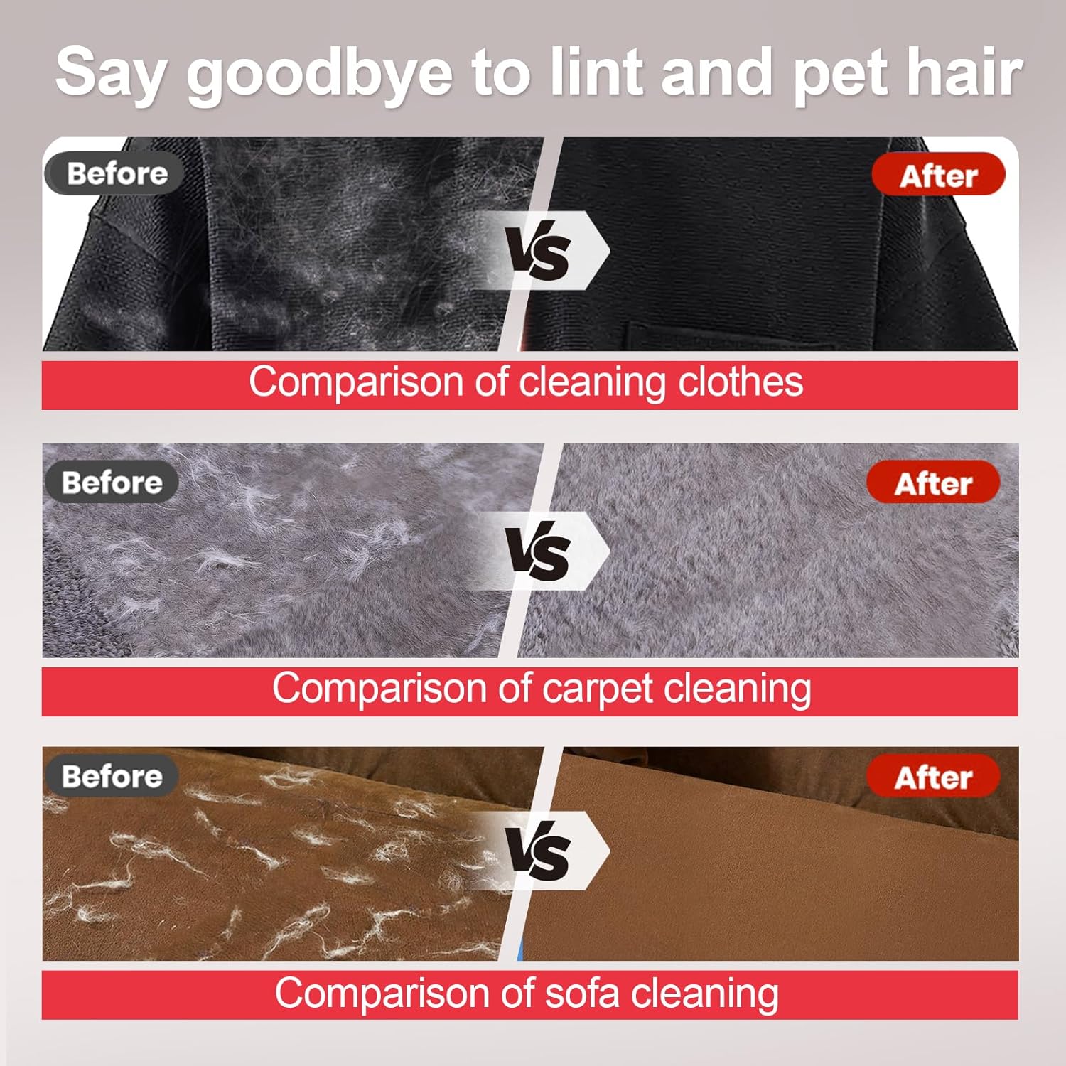 Magic brush electrostatic mitt removing lint and dog fur from clothing