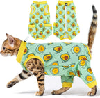 Cat Recovery Suit with Hind Legs, Breathable Onesie After Surgery Female for Abdominal Wounds or Skin Diseases, Anti-Licking Full Body Pet Surgical Pajamas, E-Collar Alternative Wear - Image 9