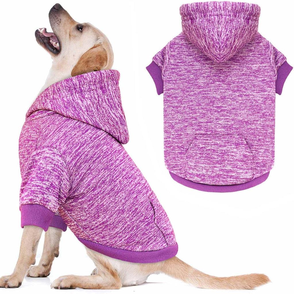 Dog Sweaters for Large Dogs Dog Hoodie Fleece Sweater Soft Clothes Sweatshirt with Pocket Hoodie for Large Dogs(Black&XXL) - Image 9
