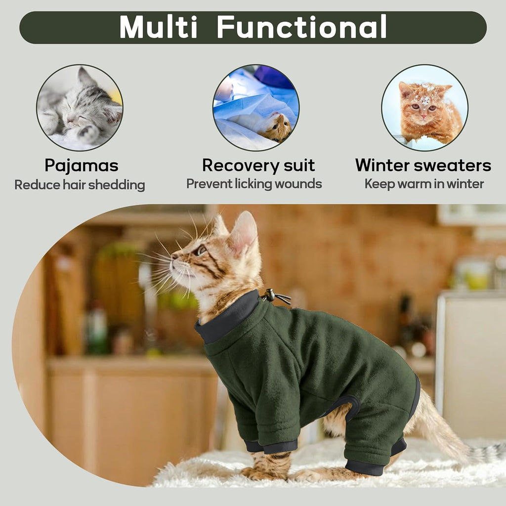 PUMYPOREITY breathable cotton cat sweater fabric detail view