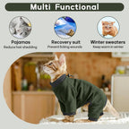 PUMYPOREITY breathable cotton cat sweater fabric detail view