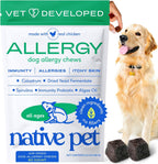 Native Pet Dog Allergy Chews - Dog Allergy Relief with Probiotics and Colostrum for Itchy Skin Relief to Support Seasonal Allergy and Healthy Immune System - All Natural Anti-Histamine - 30 Chews - Image 10