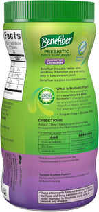 Benefiber Chewable Prebiotic Fiber Tablets, Assorted Fruit Flavors, 100 Ct - Image 15