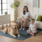 Close up of Sunsleek pet mat four-layer absorbent fabric
