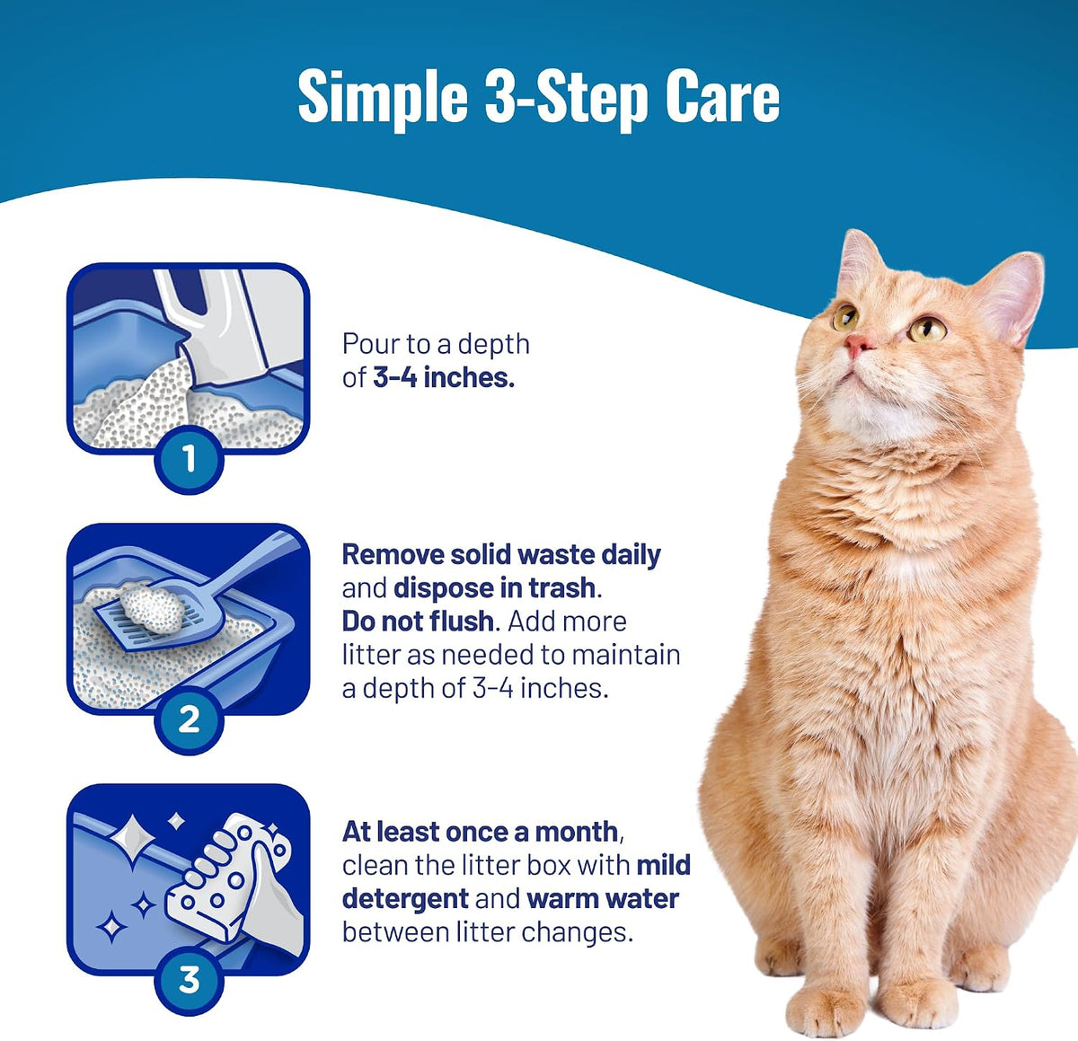 Cats Pride multi cat unscented litter packaging back view