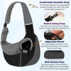 Pawaboo dog carrier showing the built-in safety collar hook