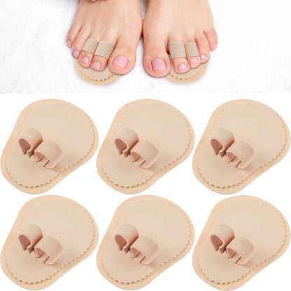 Nuanchu 6 pieces double toe straightener front view for hammer toes