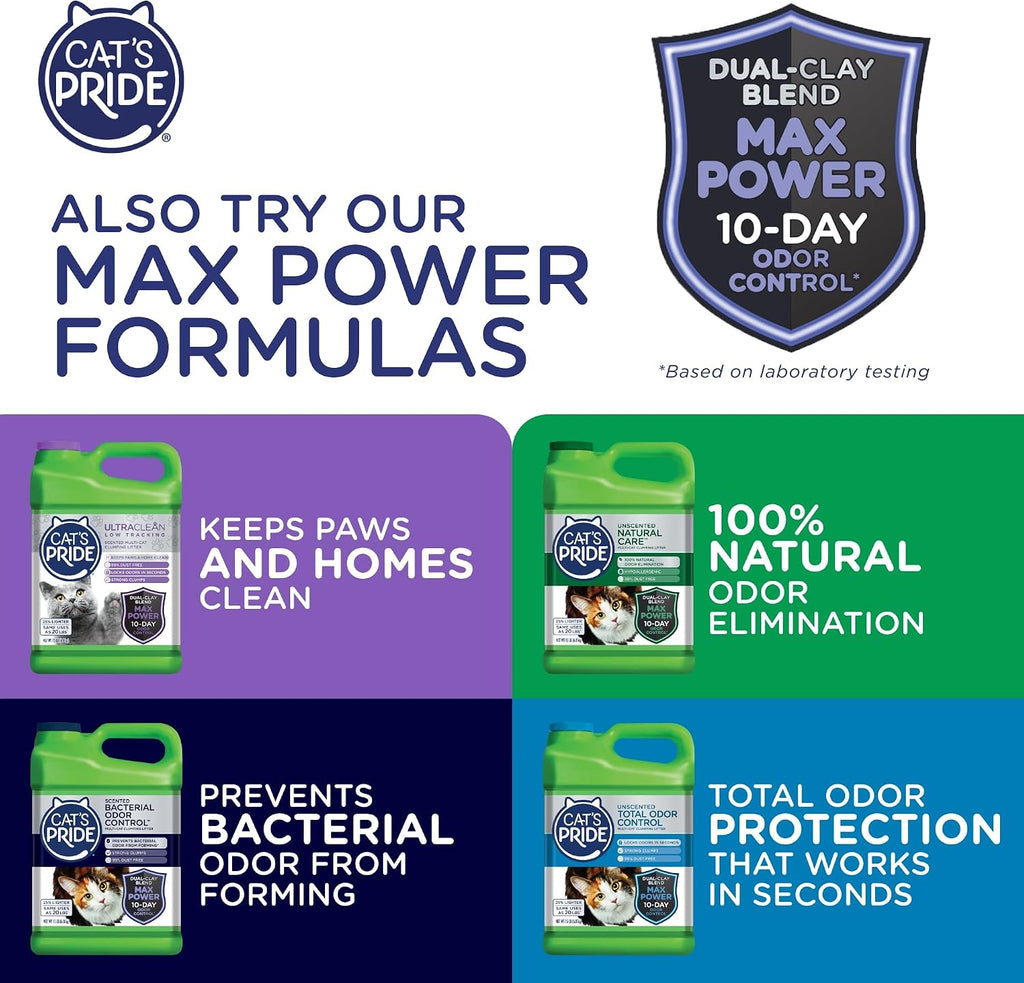 Cat's Pride lightweight cat litter packaging lifestyle setup