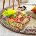 KATUMO Bird Toys, Grass Mat Shredding Hanging Toy for Budgie Parakeet - Image 4