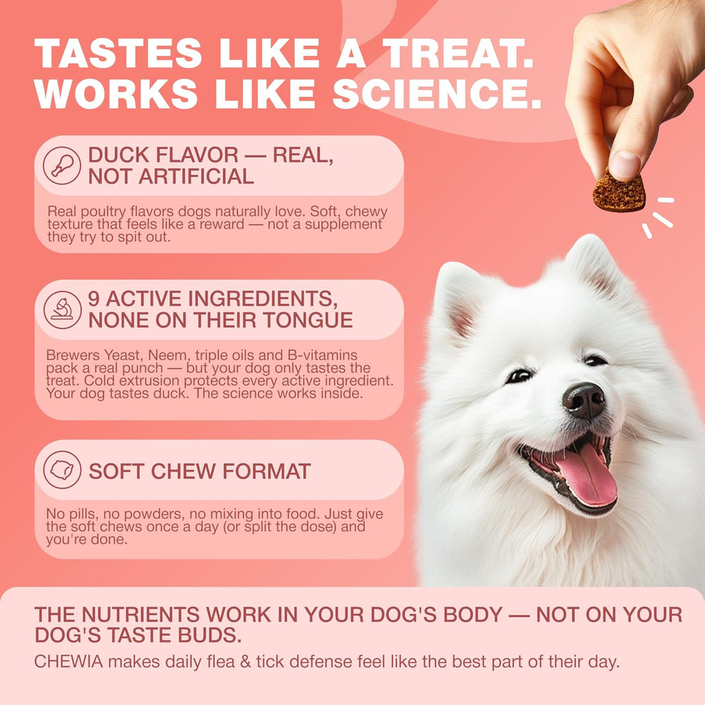 Chewia omega rich salmon oil and brewers yeast dog treats