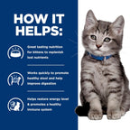 Hill's Prescription Diet highly digestible chicken flavor pÃ¢tÃ© for kittens macro product shot