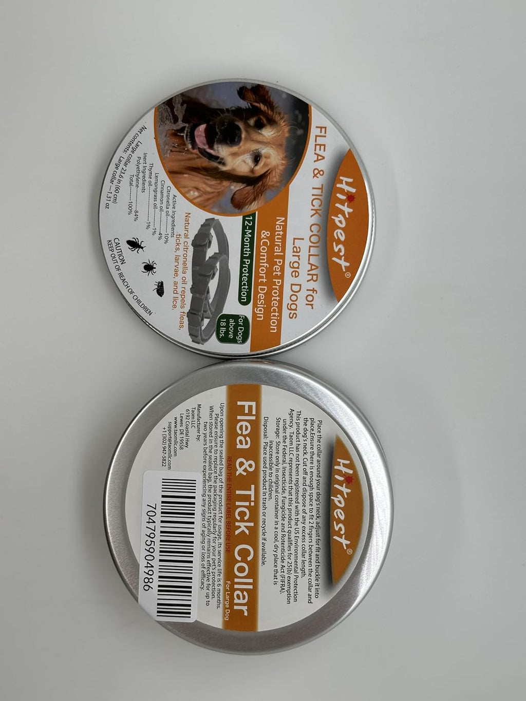 Flea and Tick Collar for Large Dog, 12-Month Full-Body Protection, Natural Ingredients, Free Flea Comb and Tweezers Included, 2 Packs - Image 9