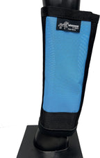Muvado Warrior Fly Boots front view showing light blue mesh material.