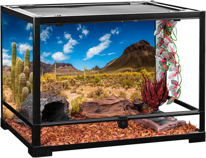 Durable fade resistant terrarium poster for fish tanks and reptiles