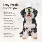 Best Shot Scentament Spa pet cologne bottle highlighting hypoallergenic formula