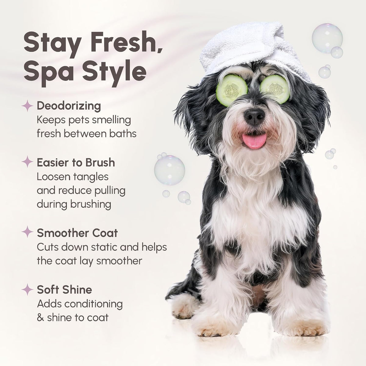 Best Shot Scentament Spa pet cologne bottle highlighting hypoallergenic formula