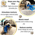 Textured fabric detail of Tail Town octopus dog toy