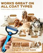 Stainless steel teeth detail of Pet Pro dog and cat grooming tool
