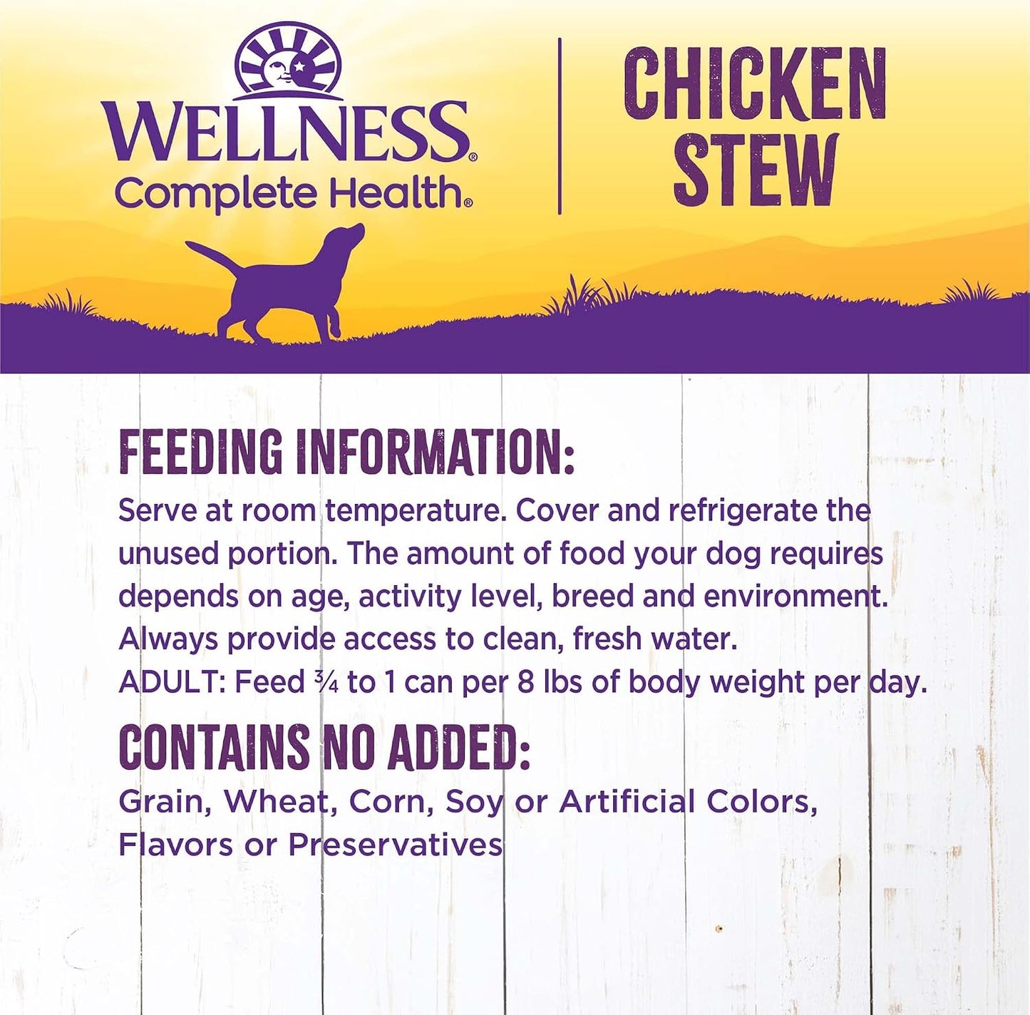 Healthy wet dog food recipe with real chicken protein and savory gravy background