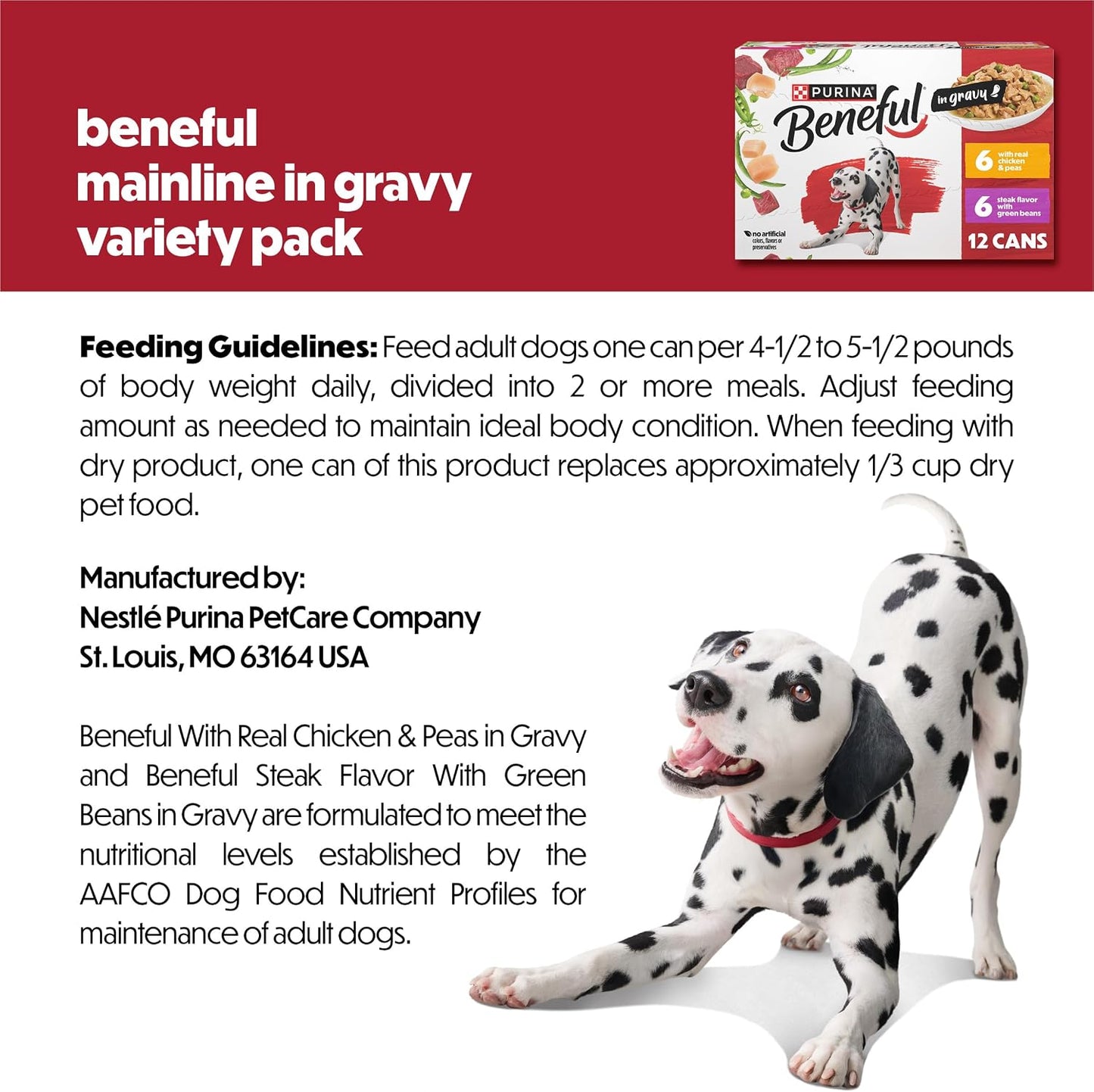 Healthy wet dog food with twenty three essential vitamins and minerals
