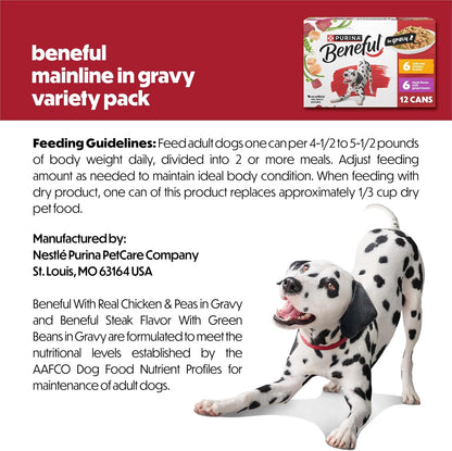 Healthy wet dog food with twenty three essential vitamins and minerals