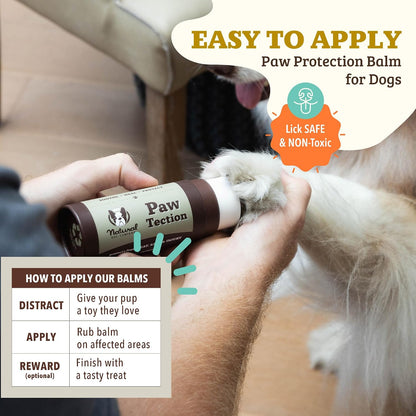 Organic vegan paw wax for dogs 2 ounce stick