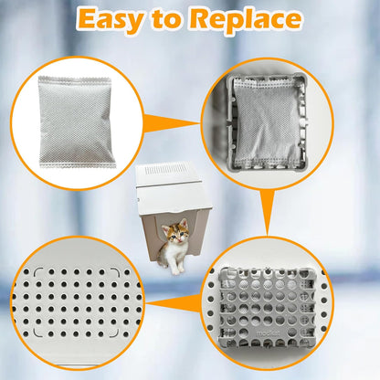 Individually sealed replacement charcoal filters for freshness