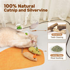 Potaroma chirping mouse toys for indoor cats demonstrating the compact size suited for chasing and biting.