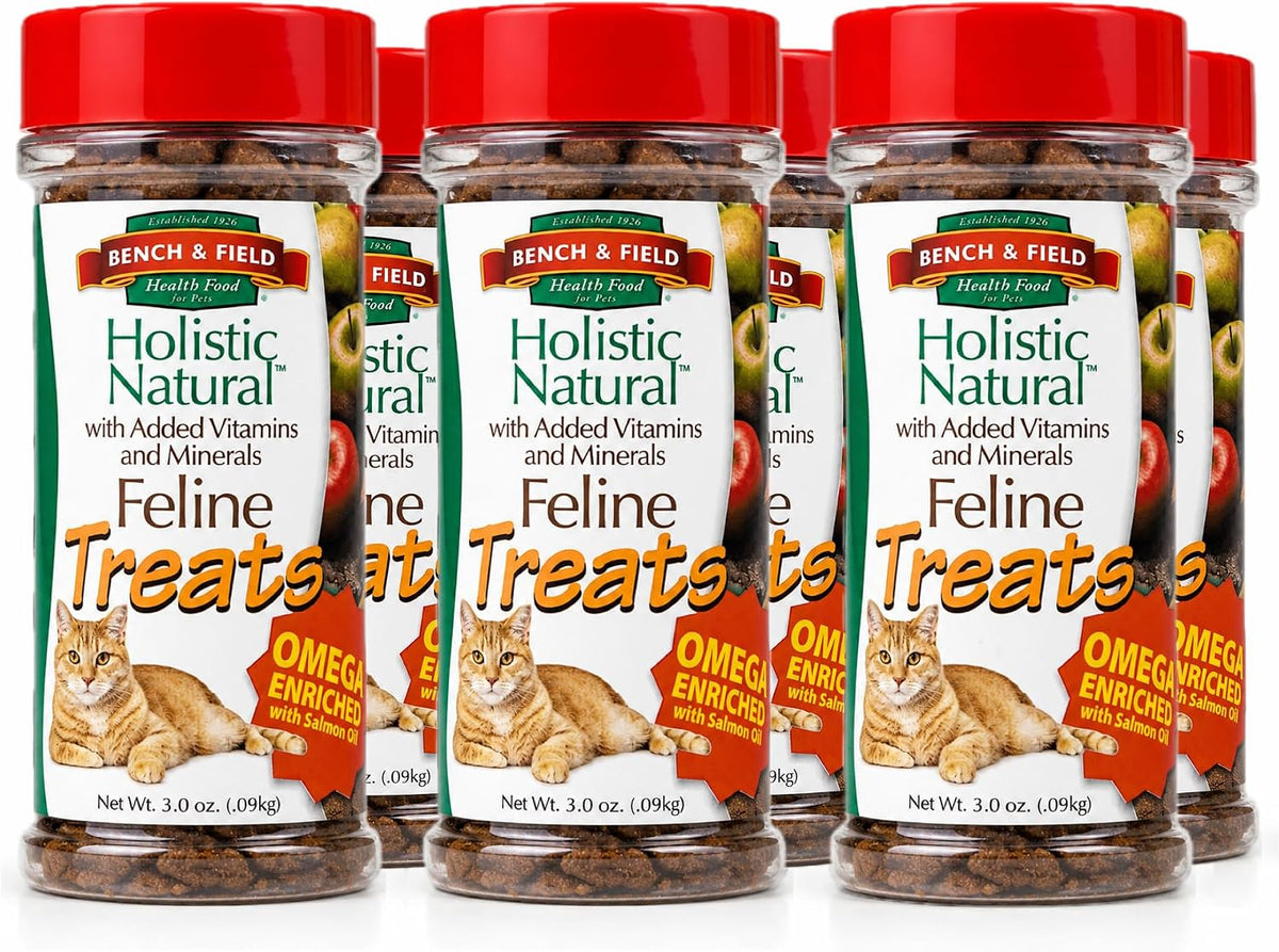 Bench & Field Holistic Natural Healthy Kitty Cat Treats | Crunchy Fish-Shaped Bites | Delicious Seafood Flavored Snack, 3-Ounce (Pack of 3 Bottles) - Image 10